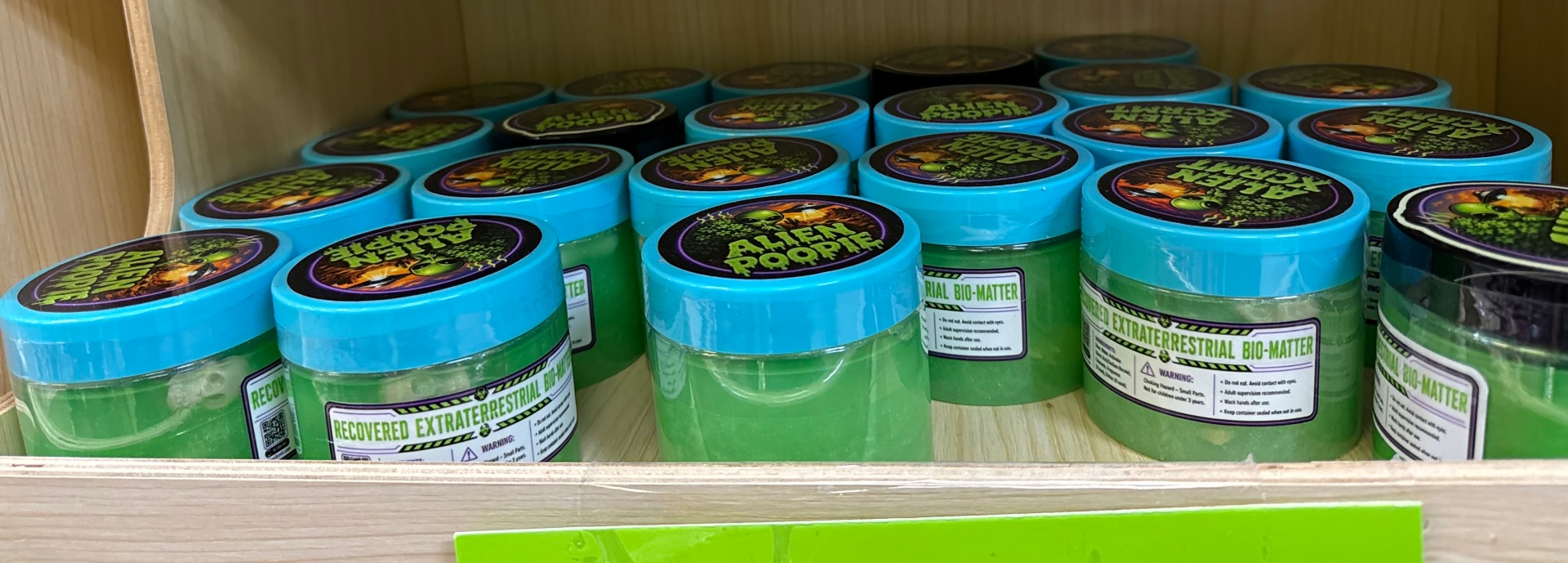 Alien XCRMT slime tubs lined up at the Area 51 Alien Center